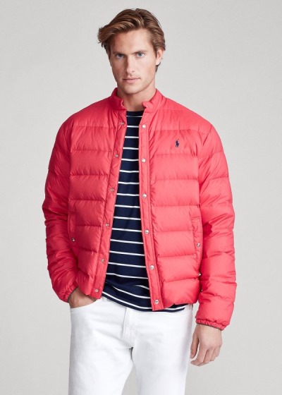 Chaquetas De Plumas Polo Ralph Lauren Hombre Rojos - Quilted - EXGIJ1729